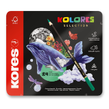 Kores Trojhranné pastelky Kolores Selection - 24 barev Kores Trojhranné pastelky Kolores Selection - 24 barev