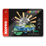 Kores Trojhranné pastelky Kolores Selection - 50 barev Kores Trojhranné pastelky Kolores Selection - 50 barev