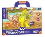 MierEdu Magnetická tabulka Dinosauři - Triceratops - Experimentální sady Magnetická tabulka dinosauři Triceratops