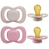 Dudlíky z přírodního kaučuku 6m+, 2ks - berry/blush Dudlíky z přírodního kaučuku 6m+, 2ks - berry/blush