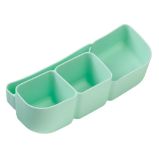 Silikonový bento organizér do velkého boxu - zelený