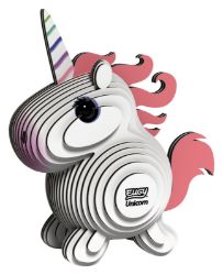 EUGY 3D kartonová skládačka - Jednorožec - 3D a 4D puzzle EUGY 3D kartonová skládačka - Jednorožec