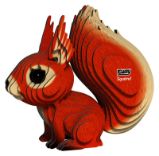 EUGY Veverka 3D kartonová skládačka