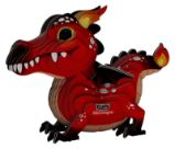 EUGY 3D kartonová skládačka - Červený drak - 3D a 4D puzzle EUGY 3D kartonová skládačka - Červený drak