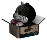 EUGY 3D kartonová skládačka - Kocourek ve smokingu - 3D a 4D puzzle EUGY 3D kartonová skládačka - Kocourek ve smokingu