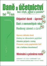 DaÚ 2-3/2025 Odpočet daně - úprava pravidel