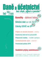 DaÚ 2-3/2026 Zaměstnanecké benefity - Silniční daň za rok 2025, Osvobození příjmů FO – změ - Martin Děrgel - Společenské vědy DaÚ 2-3/2026 Zaměstnanecké benefity - Silniční daň za rok 2025, Osvobození příjmů FO – změ