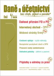 DaÚ 4/2026 Daně a účetnictví bez chyb, pokut a penále - Antonín Daněk,Martin Děrgel,Ivan Macháček,Václav Benda - Společenské vědy DaÚ 4/2026 Daně a účetnictví bez chyb, pokut a penále
