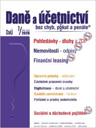 DaÚ 7/2026 Daně a účetnictví bez chyb, pokut a penále DaÚ 7/2026 Daně a účetnictví bez chyb, pokut a penále