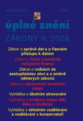 Aktualizace V/1 2026 Zákon o správě dat a o řízeném přístupu k datům, Zákon o řízení a kon Aktualizace V/1 2026 Zákon o správě dat a o řízeném přístupu k datům, Zákon o řízení a kon