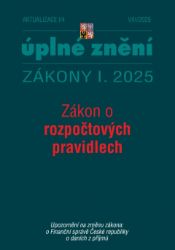 Aktualizace I/4 2025 Zákon o rozpočtových pravidlech