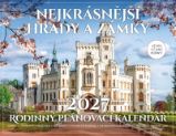 Nejkrásnější hrady a zámky - Rodinný plánovací kalendář 2027 - Nástěnné kalendáře Nejkrásnější hrady a zámky - Rodinný plánovací kalendář 2027