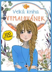 Velká kniha Vymalovánek - modrá - Andrea Poláčková - Omalovánky pro děti Velká kniha Vymalovánek - modrá