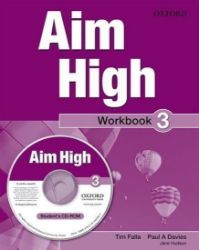 Aim High 3 Workbook + CD-ROM - Tim Falla,Paul A. Davies - Angličtina na CD a DVD Aim High 3 Workbook + CD-ROM