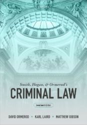 Smith, Hogan, and Ormerod´s Criminal Law