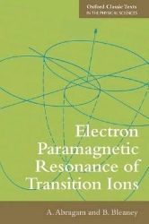 Electron Paramagnetic Resonance of Transition Ions Electron Paramagnetic Resonance of Transition Ions