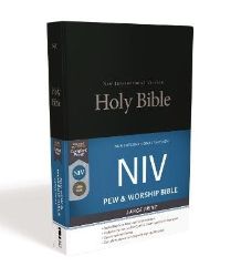 NIV, Church Bible (Pew Bible), Large Print, Hardcover, Black, Comfort Print - Bible a náboženské knihy v angličtině NIV, Church Bible (Pew Bible), Large Print, Hardcover, Black, Comfort Print