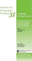 Language Testing Matters - Učebnice angličtiny pro SŠ Language Testing Matters