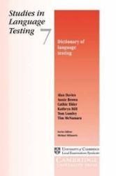 Dictionary of Language Testing: PB Dictionary of Language Testing: PB