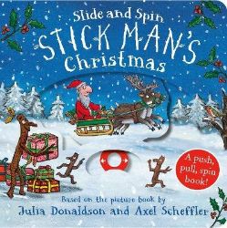 Stick Man´s Christmas - Slide and Spin - Julia Donaldson - Anglické knihy pro děti Stick Man´s Christmas - Slide and Spin