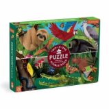 Oboustranné puzzle - Deštný prales nad a na zemi 100 dílků Oboustranné puzzle - Deštný prales nad a na zemi 100 dílků
