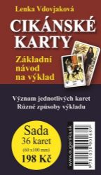 Cikánské karty - Základní návod na výklad + sada 36 karet - Lenka Vdovjaková - Věštění a jasnovidectví Cikánské karty - Základní návod na výklad + sada 36 karet