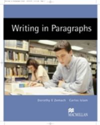 Writing in Paragraphs: Student's Book Writing in Paragraphs: Student's Book