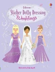 Sticker Dolly Dressing Weddings - Fiona Watt - Dětská cizojazyčná literatura Sticker Dolly Dressing Weddings