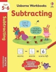 Usborne Workbooks Subtracting 5-6 - Dětská cizojazyčná literatura Usborne Workbooks Subtracting 5-6