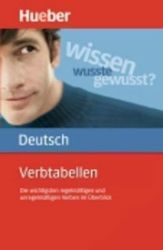 Verbtabellen Dt. als Fremdsprache: Verbtabellen Dt. als Fremdsprache: