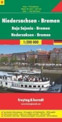 AK 0215 Dolní Sasko-Brémy 1:200 000 / automapa - Mapy Německo Niedersachsen-Bremen/Dolní Sasko,Brémy 1:200T/automapa