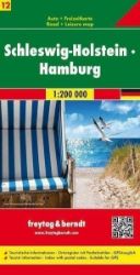 AK 0218 Šlesvicko-Holštýnsko, Hamburk 1:200 000 / automapa + rekreační mapa - Mapy Německo Schleswig-Holstein,Hamburg/Šlesvicko-Holštýnsko,Hamburk 1:200T/automapa