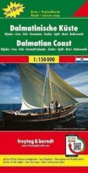 AK 7404 Dalmátské pobřeží 1:150 000 / automapa + mapa volného času - Mapy Dubrovník Dalmátské pobřeží 1:150 000 - automapa