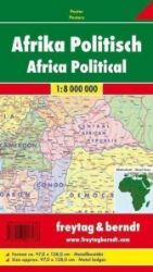 AFR B Afrika 1:8 000 000 / politická nástěnná mapa (lištovaná) - Stírací a nástěnné mapy AFR B Afrika 1:8 000 000 lištovaná