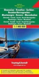 Slovinsko-Chorvatsko-Srbsko-Bosna-Hercegovina-Černá Hora-Makedonie 1:1 000 000 / automapa - Mapy Chorvatsko Slovinsko-Chorvatsko-Srbsko-Bosna-Hercegovina-Černá Hora-Makedonie 1:1 000 000 / automapa