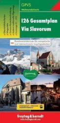 GPVS Slovanská cesta do Říma 1:500 000 / turistická mapa - Turistické mapy České republiky I26 Gesamtplan Via Slavorum, Weitwanderkarte 1: 500.000/Slovanská cesta do Říma