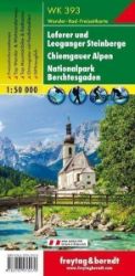 WK 393 Loferer a Leoganger Steinberge, Chiemgauské Alpy, národní park Berchtesgaden 1:50 0 - Mapy Německo WK 393 Lofer-Leogang-Steinberge 1:50 000/mapa