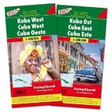 Kuba West und Ost/Kuba sever+jih 1:400T/set 2 mapy
