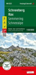 Schneeberg - Rax 1:50 000 / turistická, cyklistická a rekreační mapa - Mapy Rakousko Schneeberg - Rax 1:50 000 / turistická, cyklistická a rekreační mapa