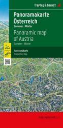 Rakousko 1:350 000 / panoramatická mapa (léto, zima)