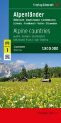 Alpské země 1:800 000 / cestovní mapa - Mapy Rakousko Alpské země 1:800 000 / cestovní mapa