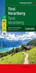 Tyrolsko - Vorarlbersko 1:200 000 / automapa + mapa pro volný čas - Mapy Rakousko Tyrolsko - Vorarlbersko 1:200 000 / automapa + mapa pro volný čas