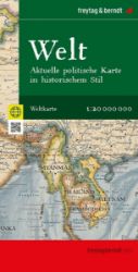 Mapa světa 1:20 000 000 / aktuální mapa v antickém stylu Mapa světa 1:20 000 000 / aktuální mapa v antickém stylu