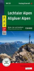 Lechtalské Alpy - Allgäuské Alpy 1:50 000 / turistická, cyklistická a rekreační mapa Lechtalské Alpy - Allgäuské Alpy 1:50 000 / turistická, cyklistická a rekreační mapa