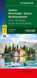 Srbsko - Černá Hora - Kosovo - Severní Makedonie 1:500 000 / automapa Srbsko - Černá Hora - Kosovo - Severní Makedonie 1:500 000 / automapa