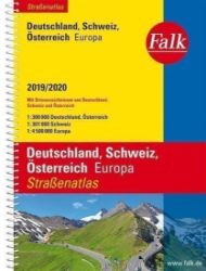 Německo, Rakousko, Švýcarsko atlas Falk spirála 19/20 Německo, Rakousko, Švýcarsko atlas Falk spirála 19/20