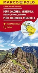 Peru, Kolumbie, Venezuela, Ecuador 1:4M