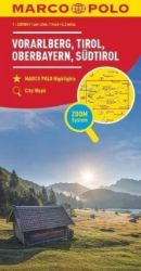 Rakousko č. 3 - Vorarlbersko, Tyrolsko 1:200 000 / regionální mapa