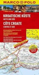 Chorvatské pobřeží střed jih-mapa Chorvatské pobřeží střed jih-mapa