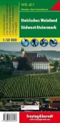 WK 411 Steirisches Weinland 1:50 000 / turistická mapa - Mapy a průvodci WK 411 Steirisches Weinland 1:50 000/mapa